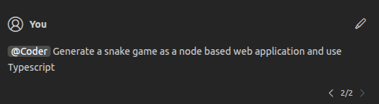 Edit Chat Request in the Theia IDE